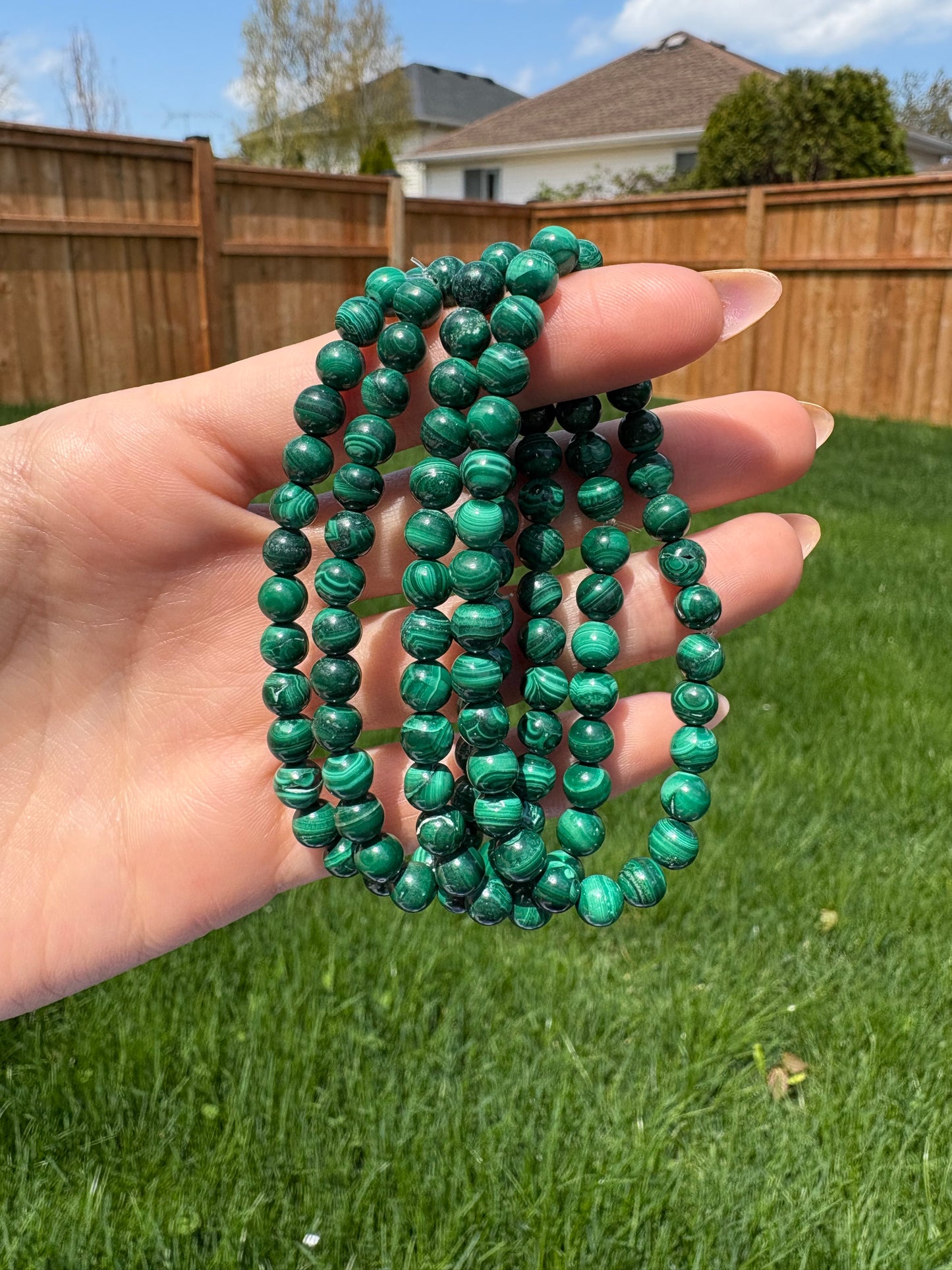 Malachite bracelets