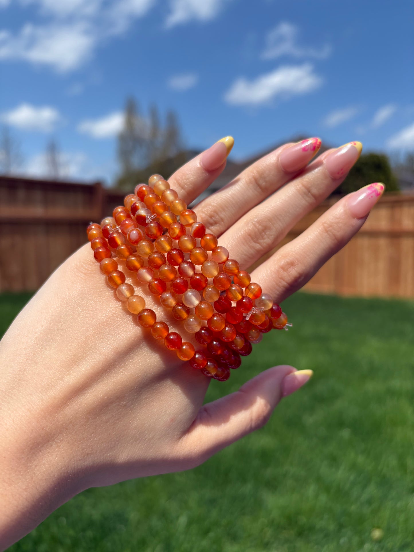 Carnelian bracelets