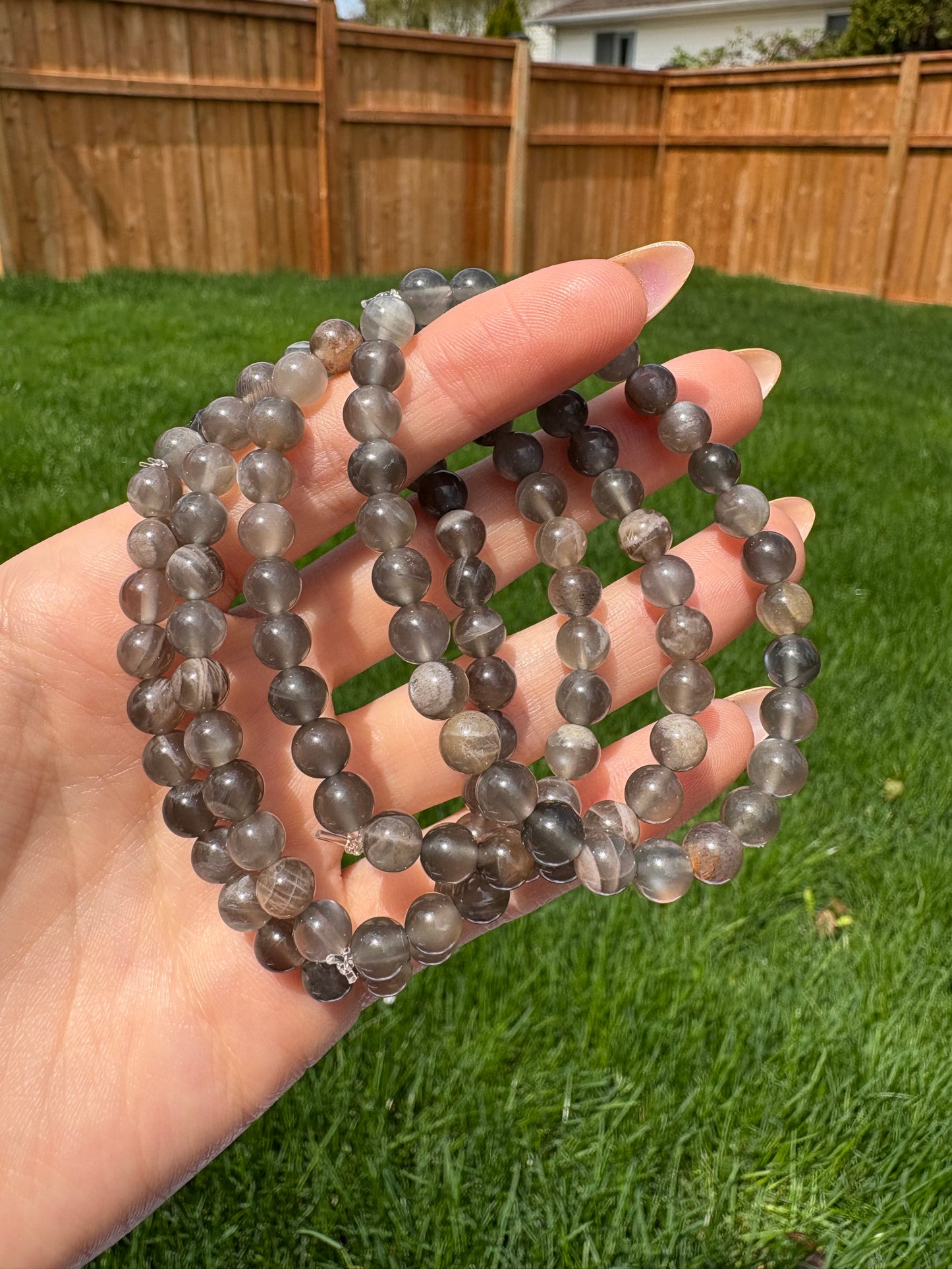 High quality black moonstone bracelets