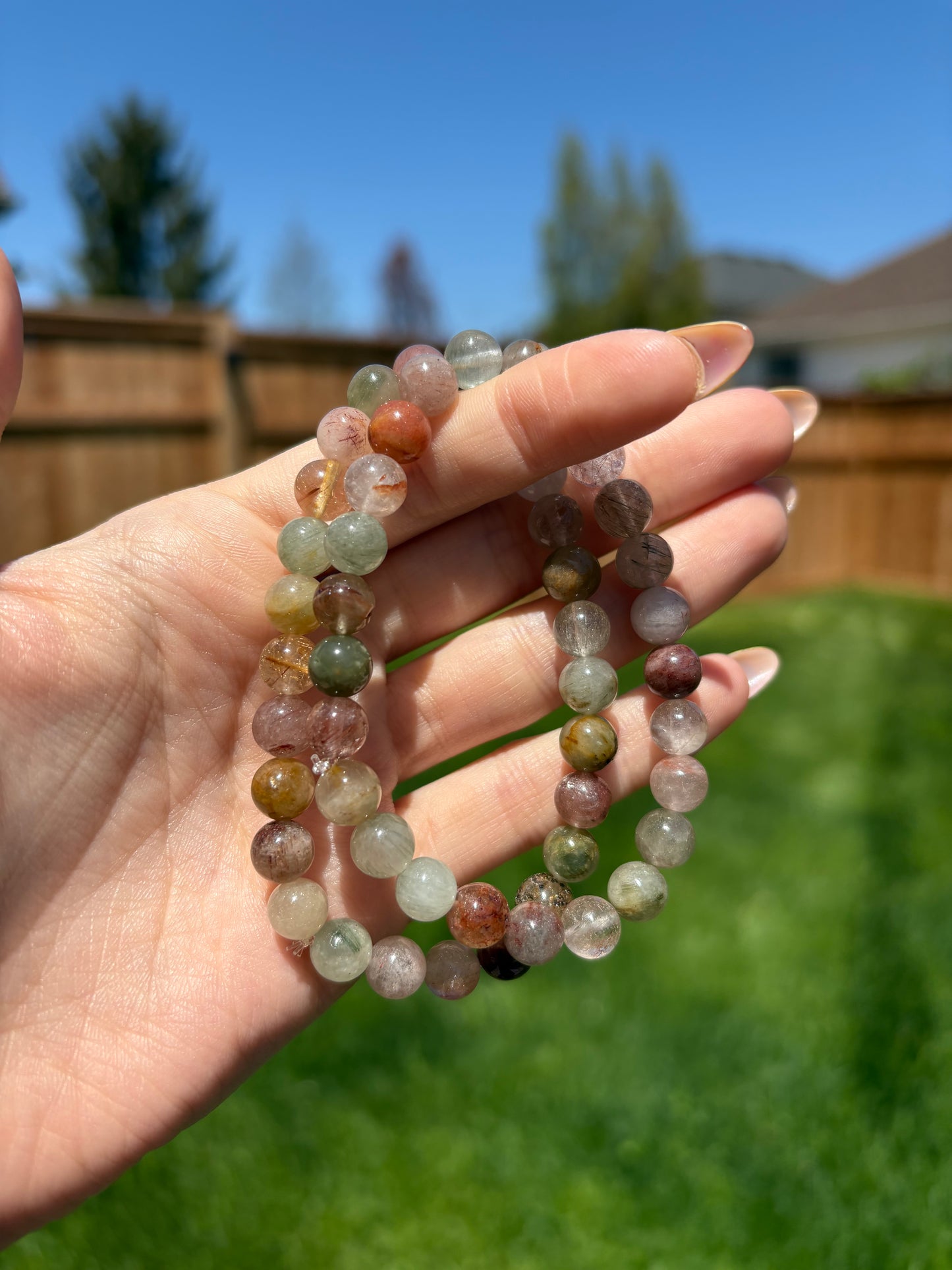 Rutile quartz bracelets