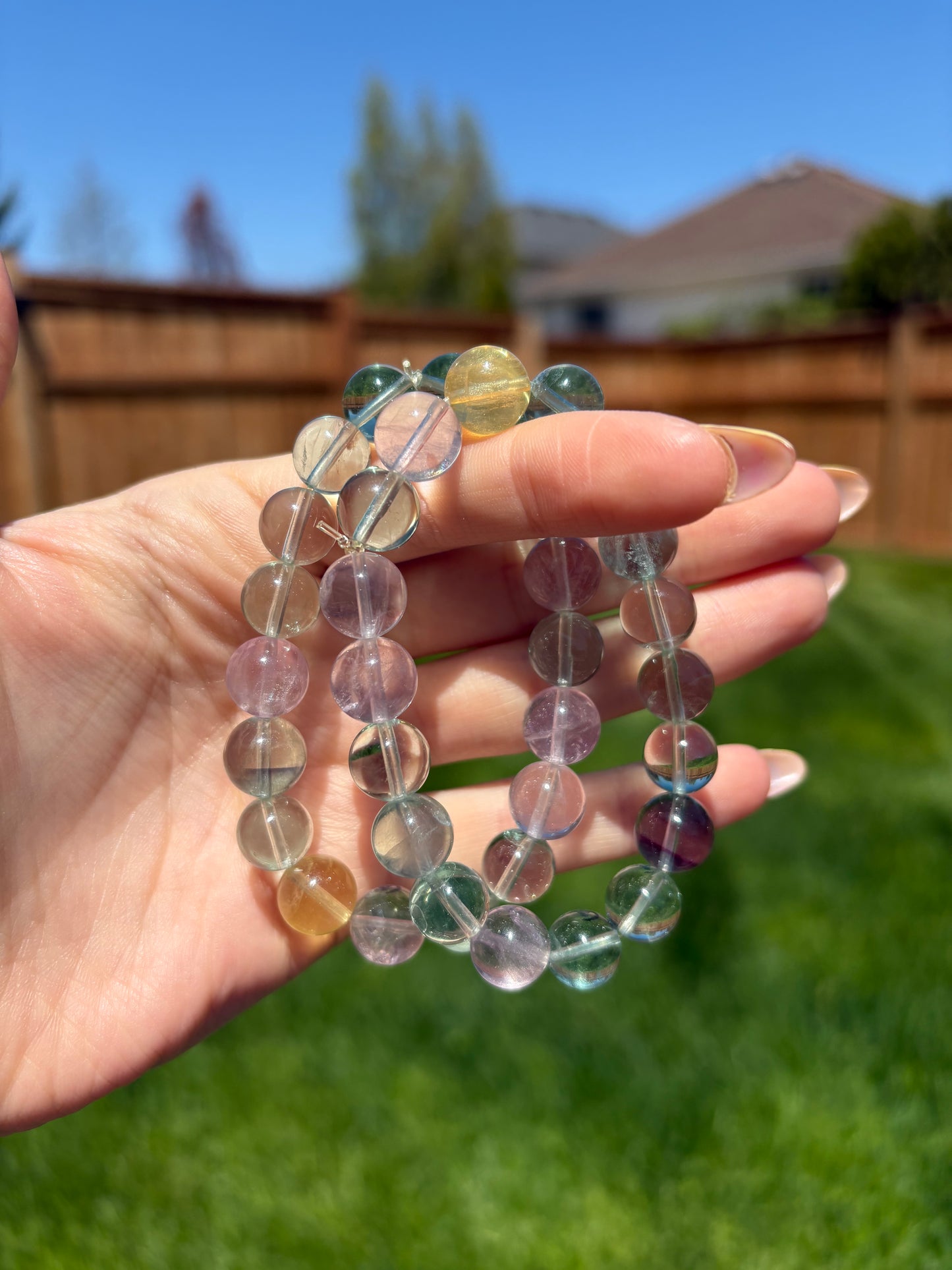 Candy fluorite bracelets