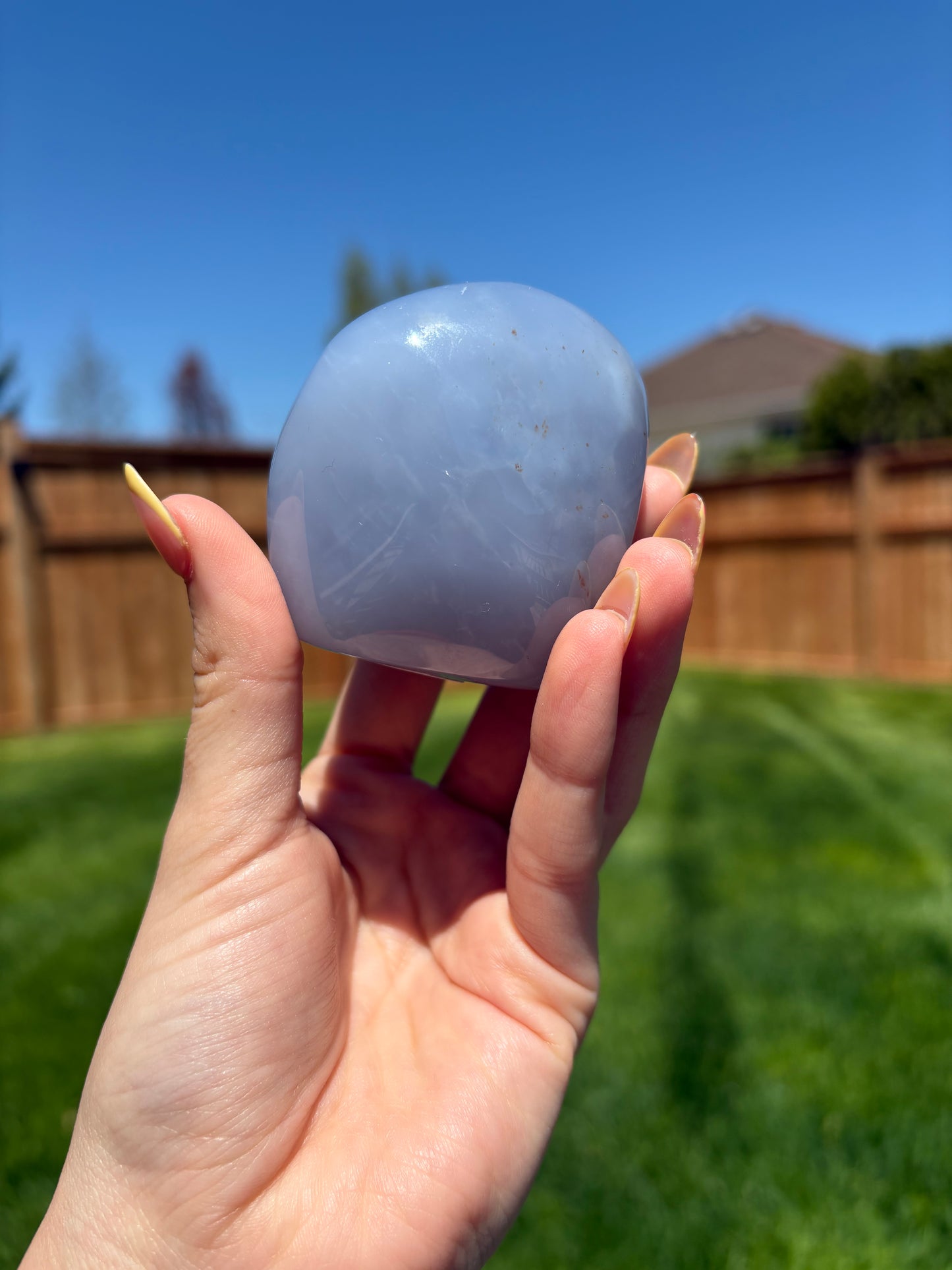 Blue chalcedony freeforms 80