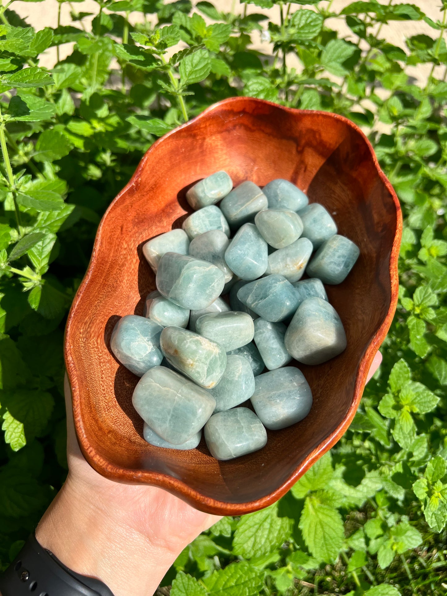 Aquamarine tumbles