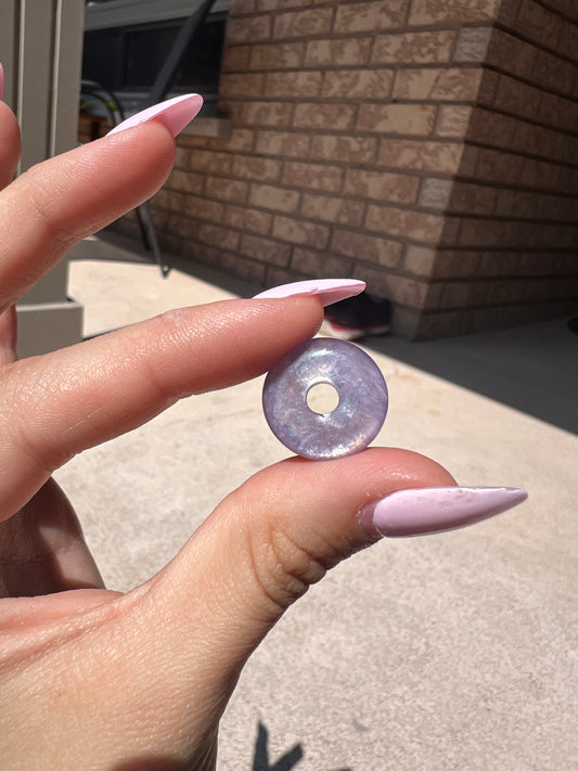 Mini lepidolite donut
