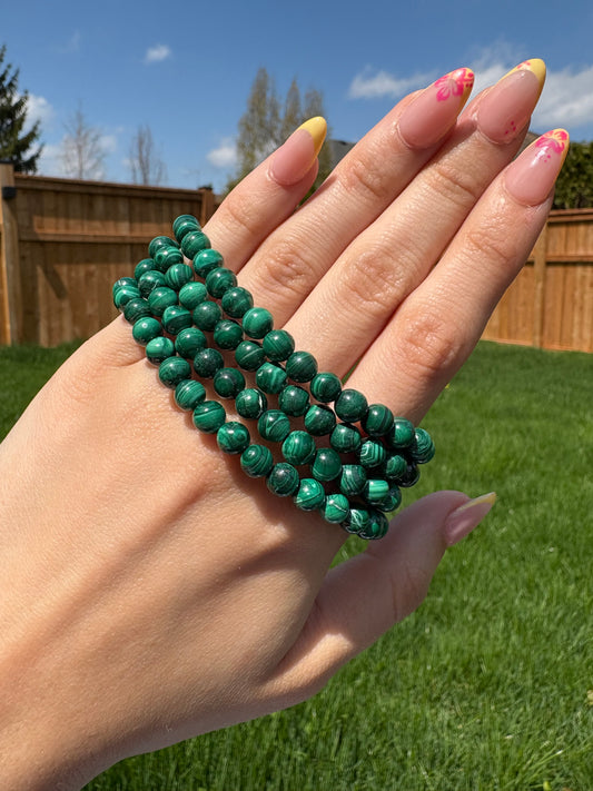 Malachite bracelets