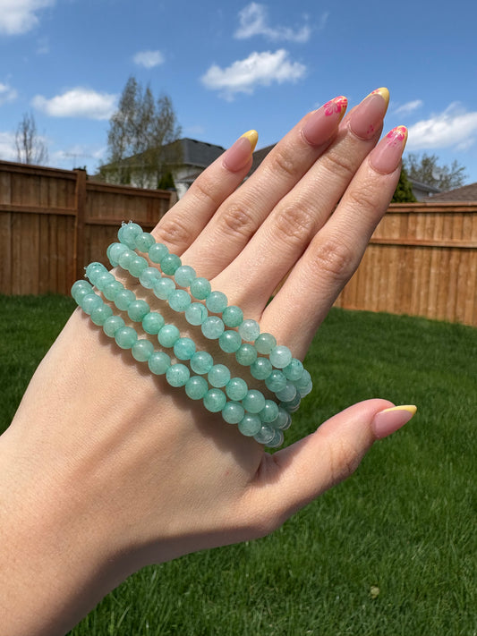 Green aventurine bracelets