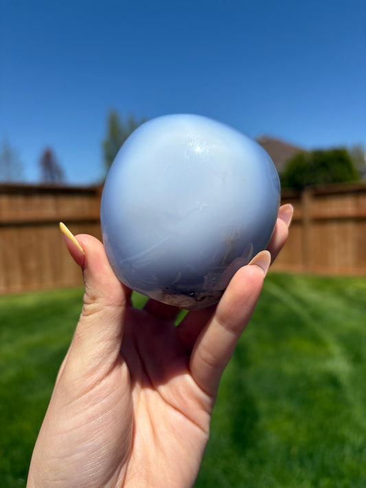 Blue chalcedony freeforms 100