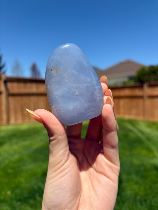 Blue chalcedony freeform 69B