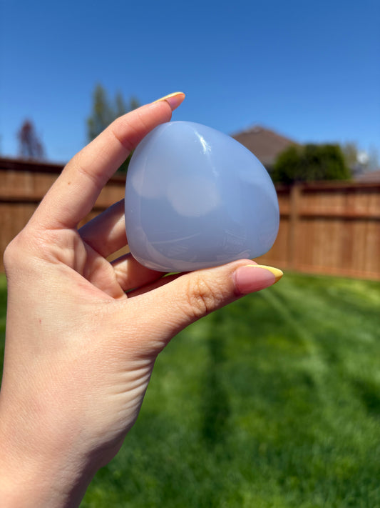 Blue chalcedony freeforms 69A