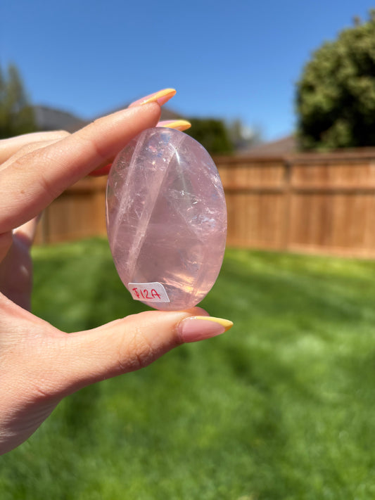 Rose quartz palmstone 12A