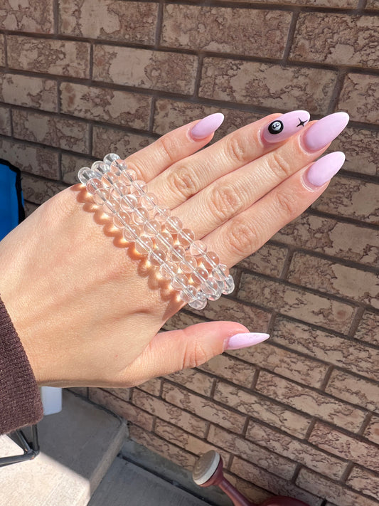 Clear quartz bracelets