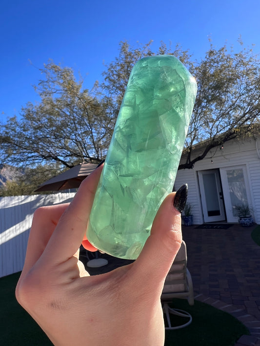 Mexican fluorite tower(green)