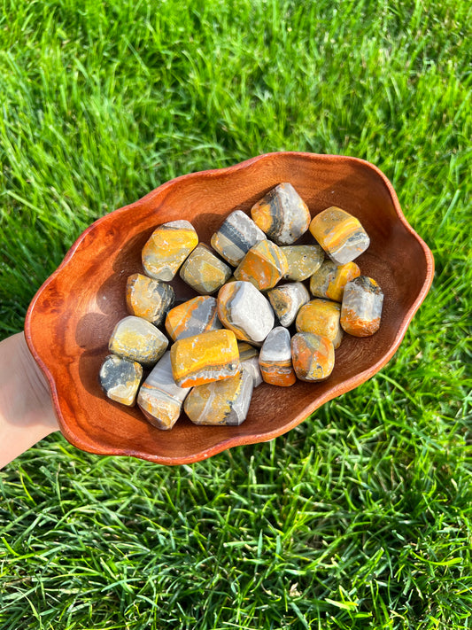 Bumblebee jasper tumbles