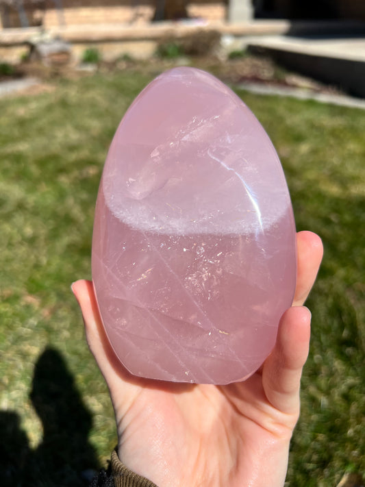 Rose quartz freeform