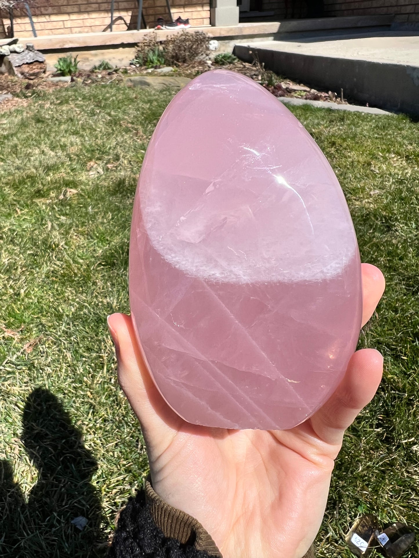 Rose quartz freeform